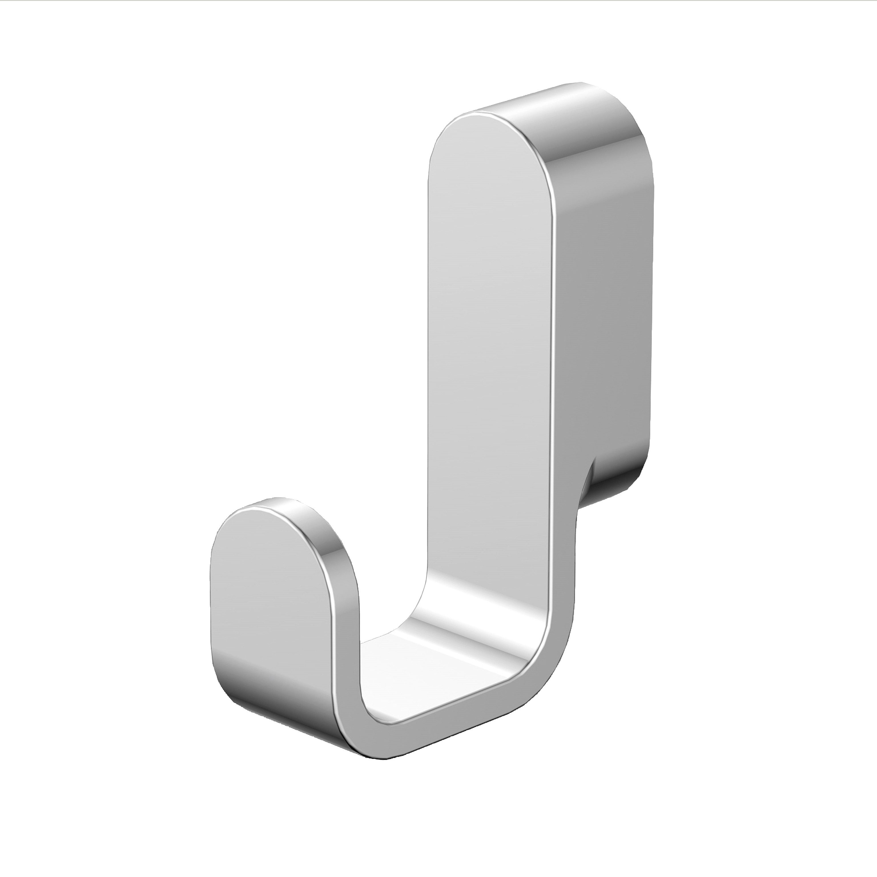 Lenz Handtuchhaken AURA Chrom Wandmontage platzsparend, platzsparend, vielseitig einsetzbar