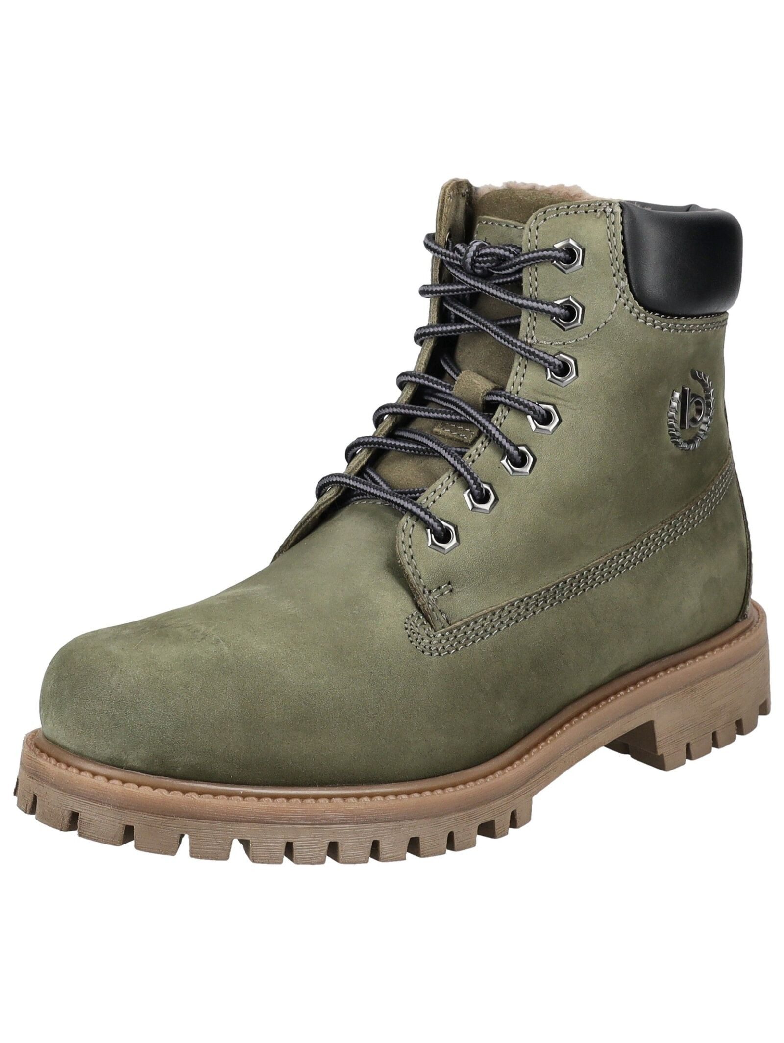 Stiefelette Leder Schnürstiefelette