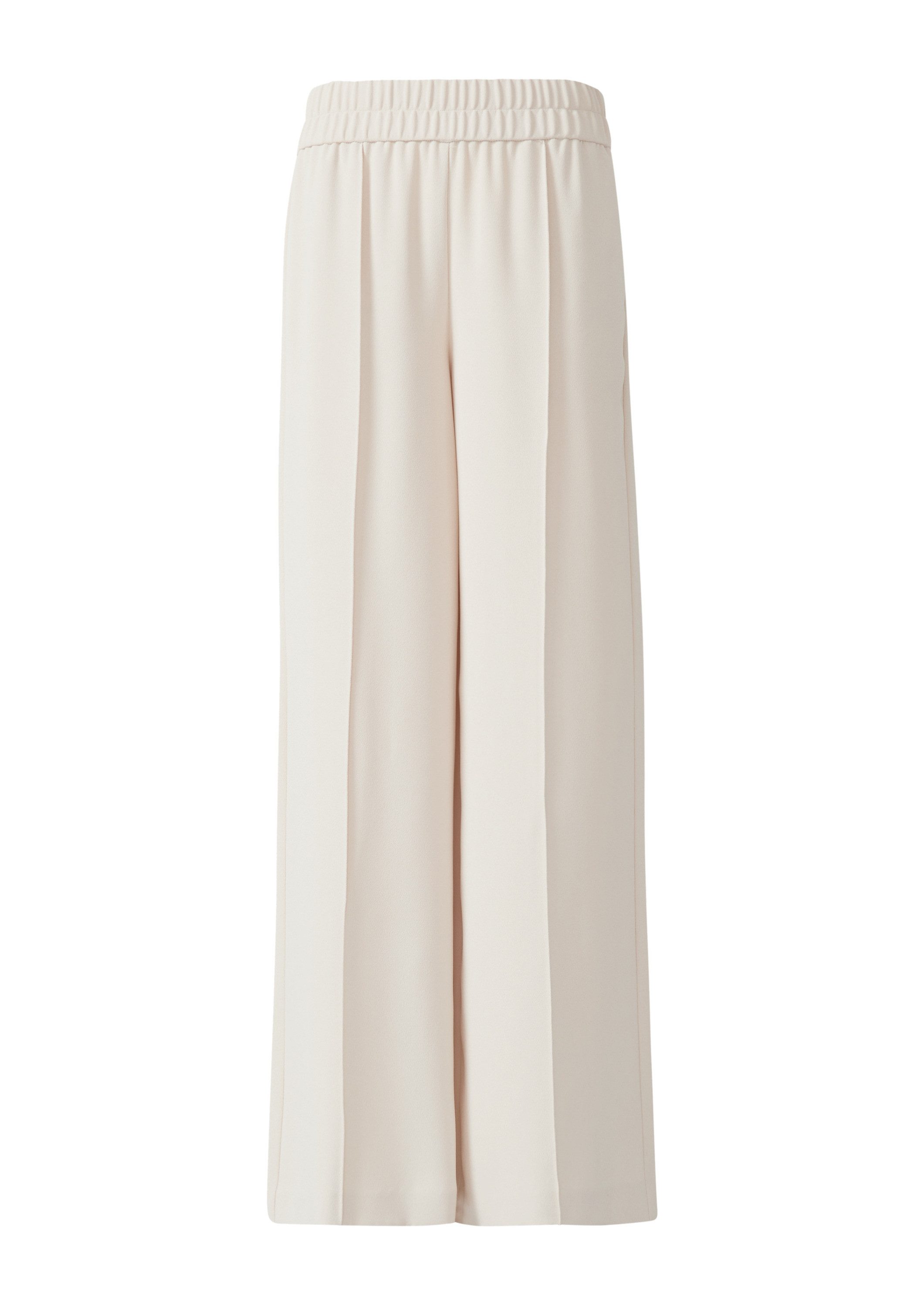 comma Chinos Hose Fließende Hose mit Biesen und Elastikbund