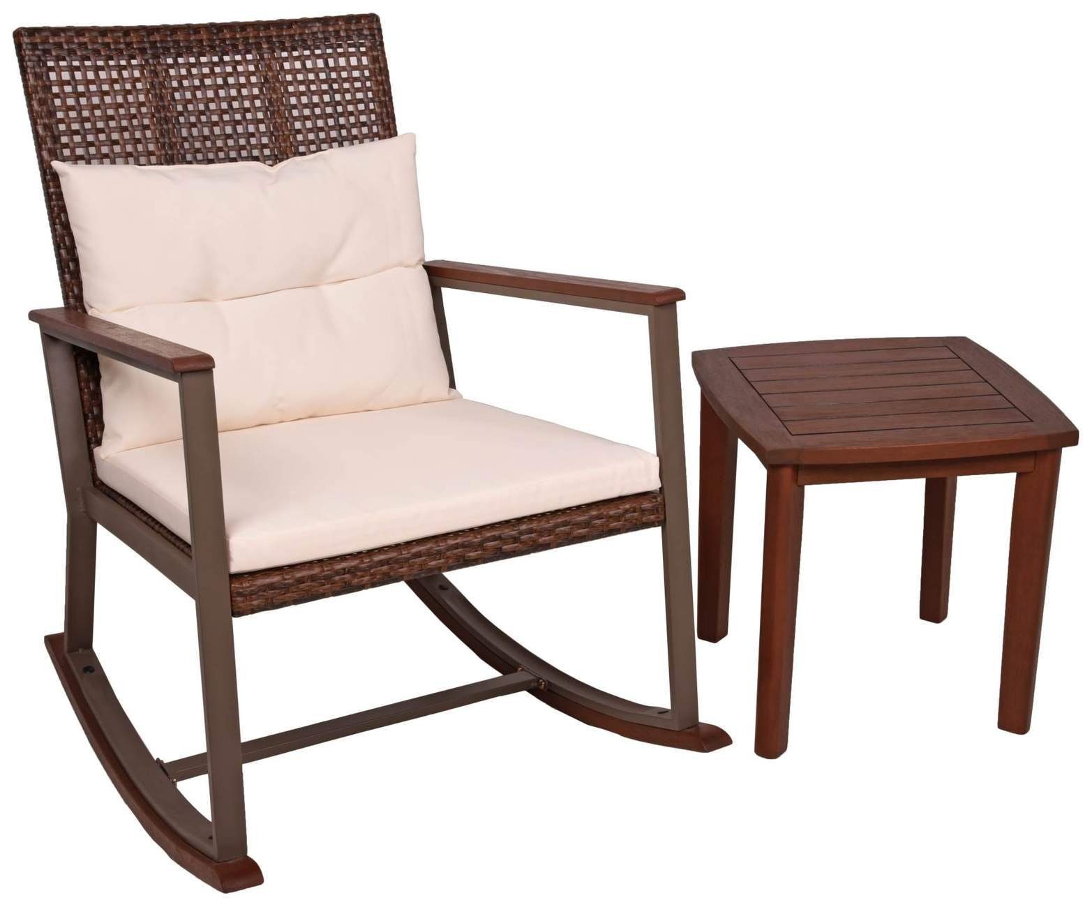Garden Pleasure Schaukelsessel Garten Schaukelstuhl Set günstig online kaufen