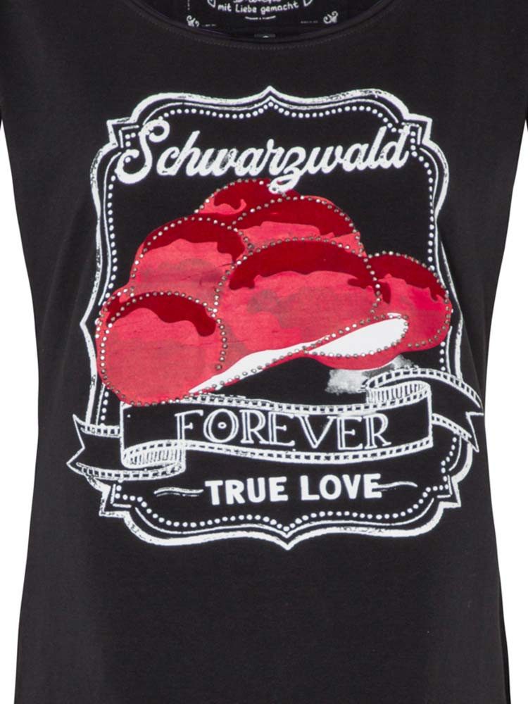 Hangowear T-Shirt T-Shirt Schwarzwald True Love schwarz
