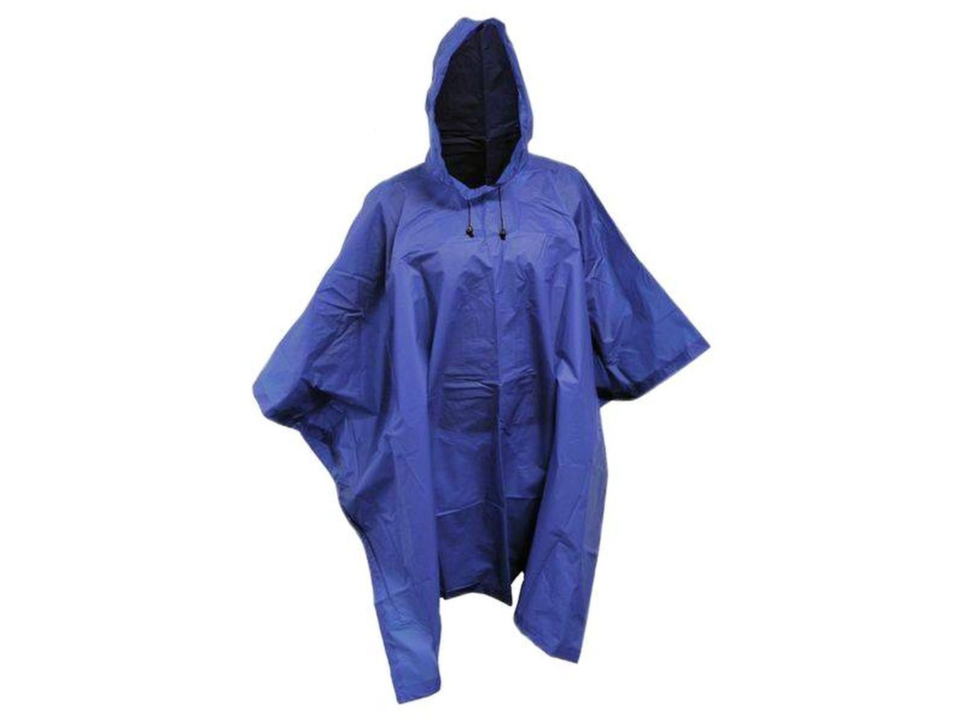 Regenponcho Regenponcho mit Kapuze blau unisex