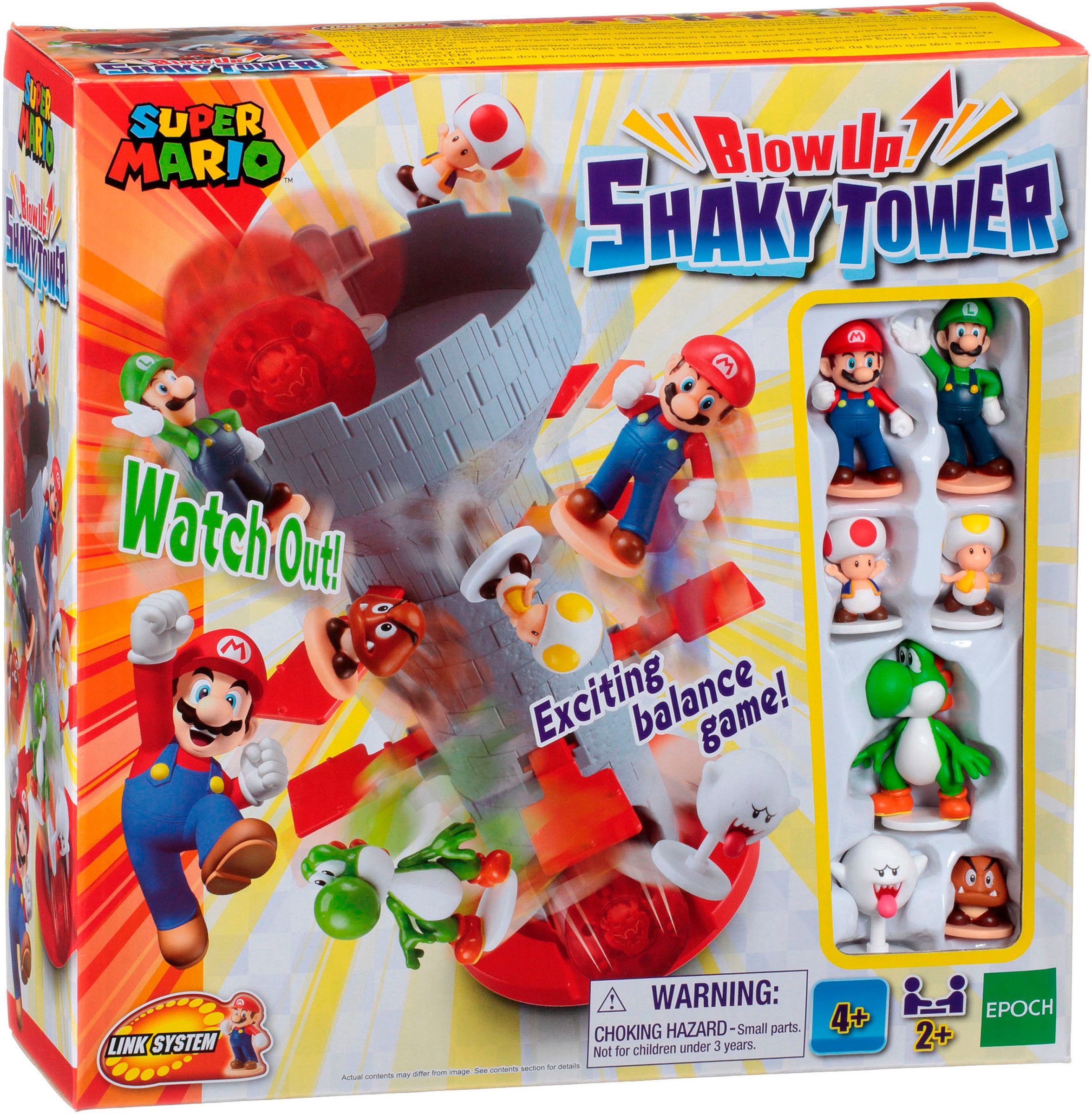 EPOCH Games Spiel Super Mario™ Blow Up! Shaky Tower, Familienspiel
