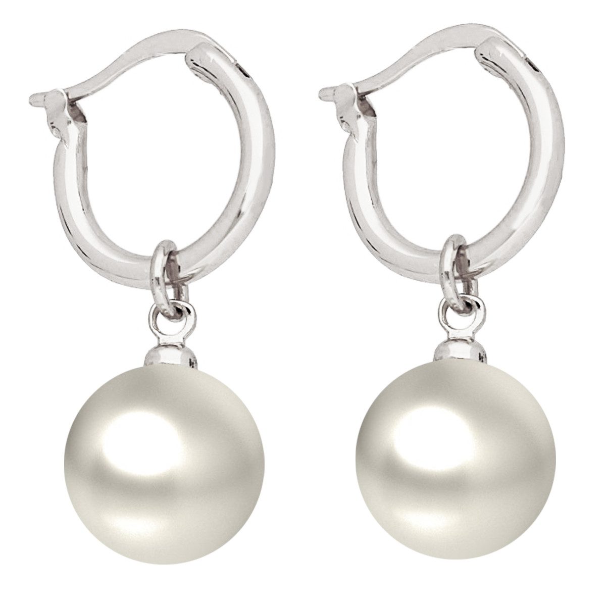 LÖB Perlenohrringe Ohrringe Hängend Creolen mit Perlen Anhänger Perlenohrri günstig online kaufen