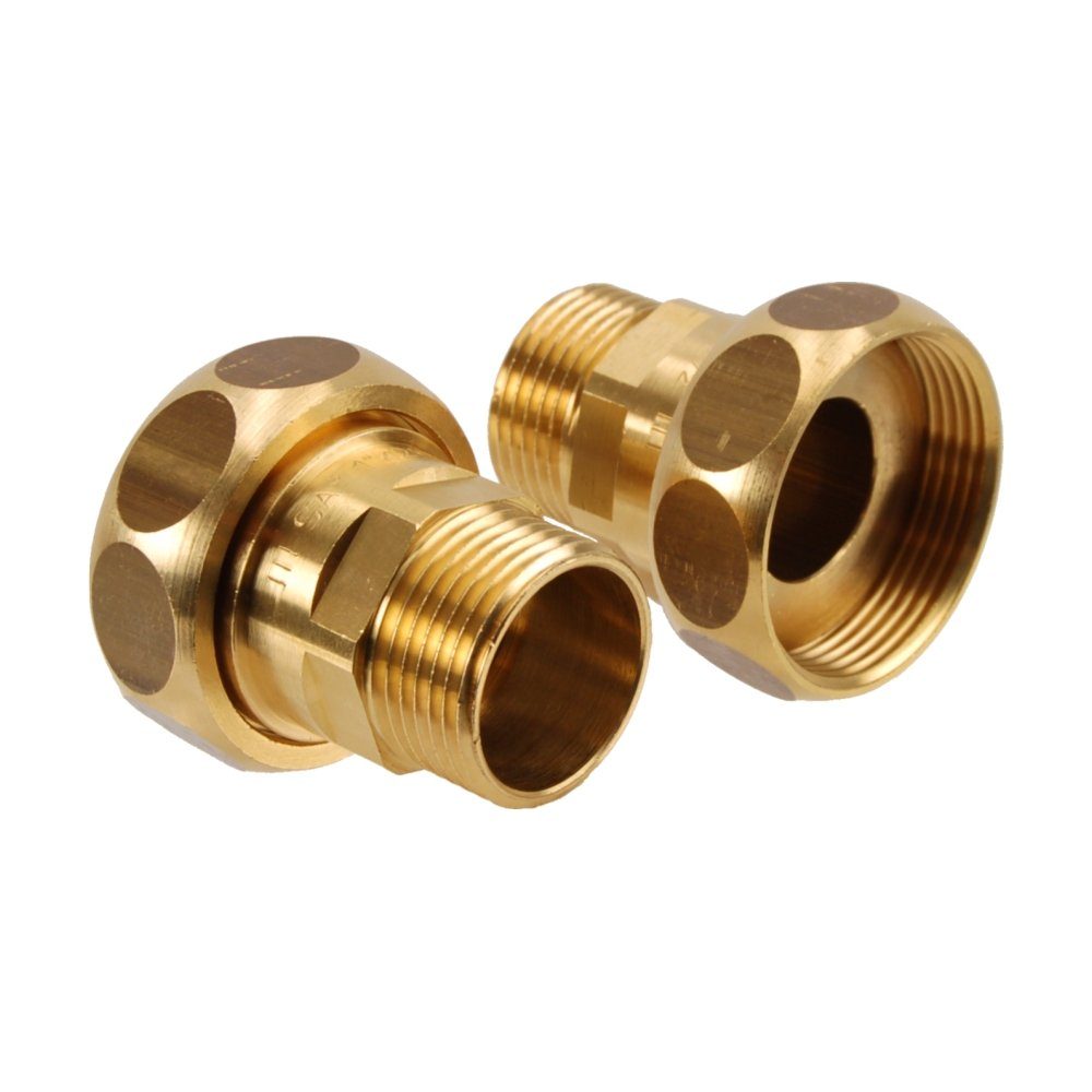 SANHA GmbH & Co. KG Gartenpumpe Pumpenverschraubung 1"AG x 28i x 1 1/2"Messing mit Dichtung f.Brauchwa