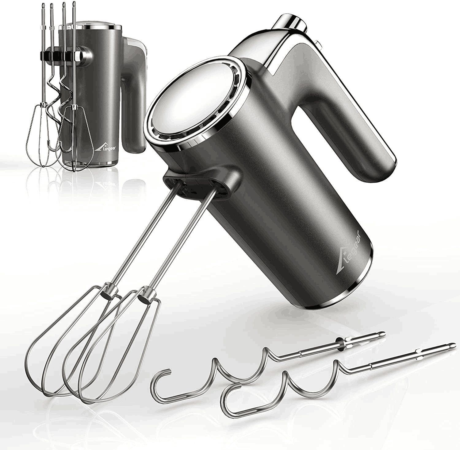 Elegear Handmixer Elektrischer Handrührer 400W, mit 5 Geschwindigkeiten