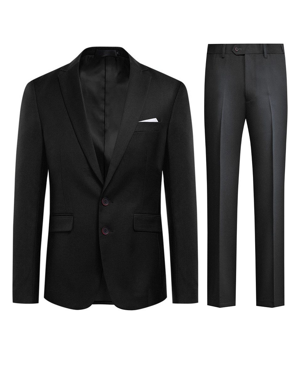 Allthemen Anzug (2 tlg) Herren Anzug mit 2 Knöpfe Hochzeitanzug komplett Se günstig online kaufen