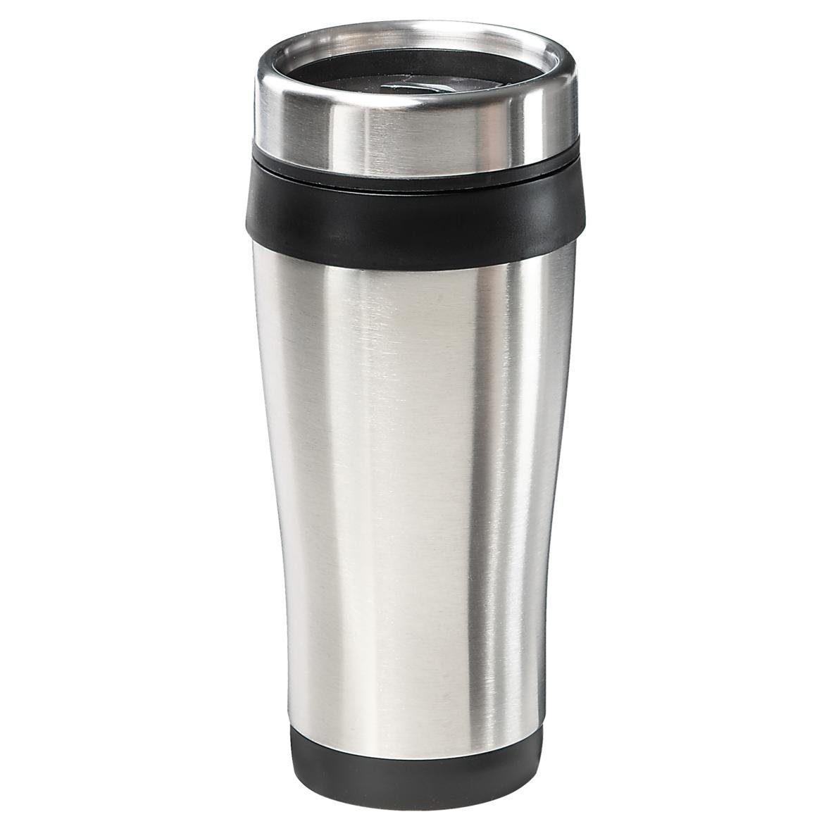 elasto Thermoflasche Allan doppelwandiger Isolierbecher 400 ml aus Edelstahl