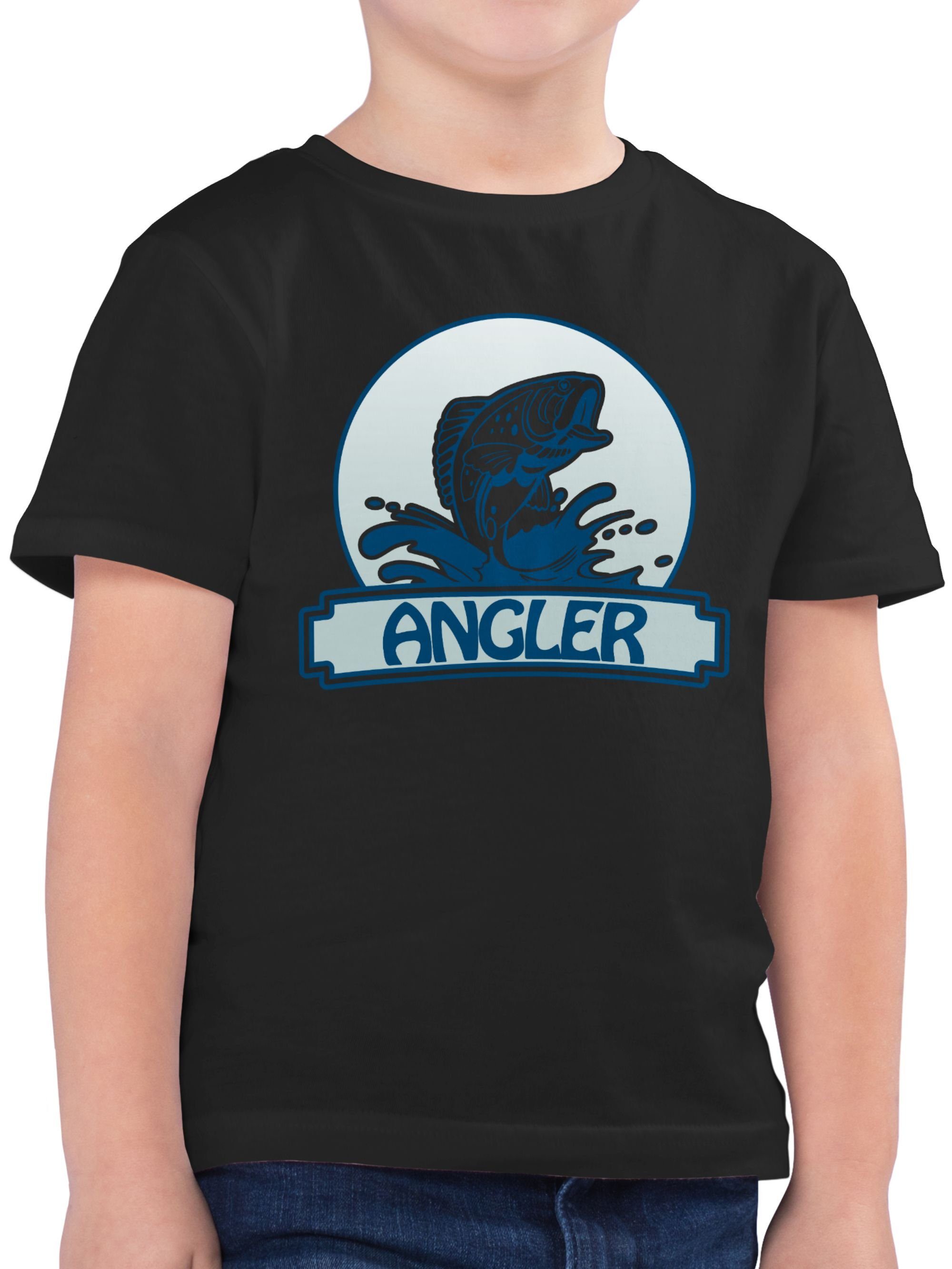 Shirtracer T-Shirt Angler Button (1-tlg) Kinder Sport Kleidung