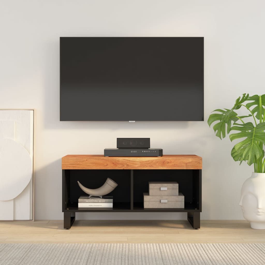 furnicato TV-Schrank 85x33x43,5 cm Massivholz (1-St)