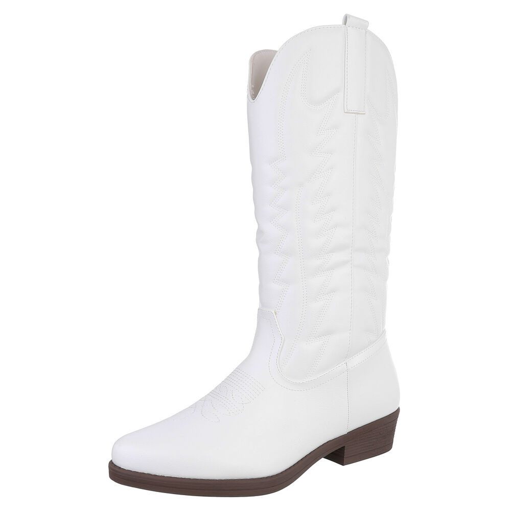 Ital-Design Elegante Damen-Stiefel mit Kunstvollem Design günstig online kaufen