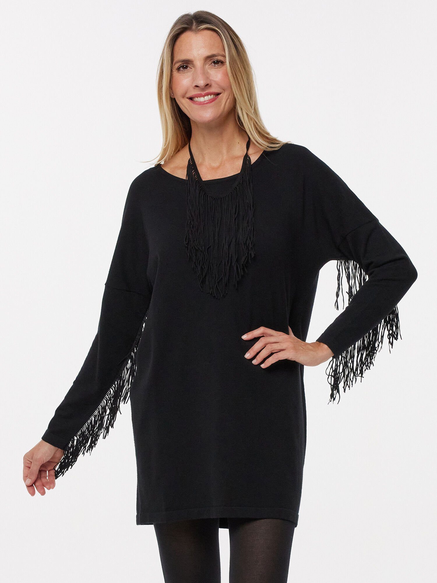 Sarah Kern Longpullover mit Fransen