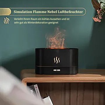 Bothergu Luftbefeuchter, Humidifier Leiser DuftöL Diffuser, mit FlammenEffekt