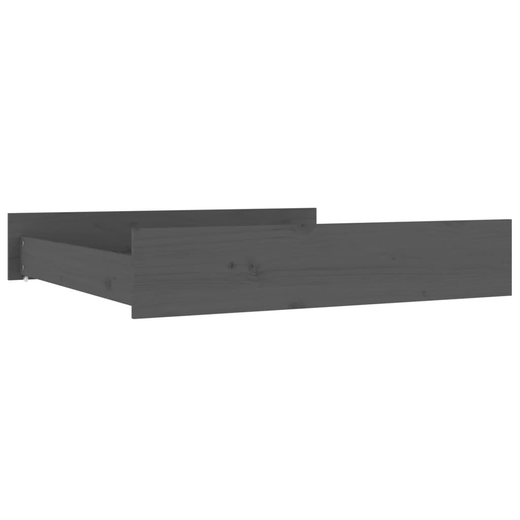 vidaXL Bettschubkasten Bettschubladen 2 Stk. Grau günstig online kaufen