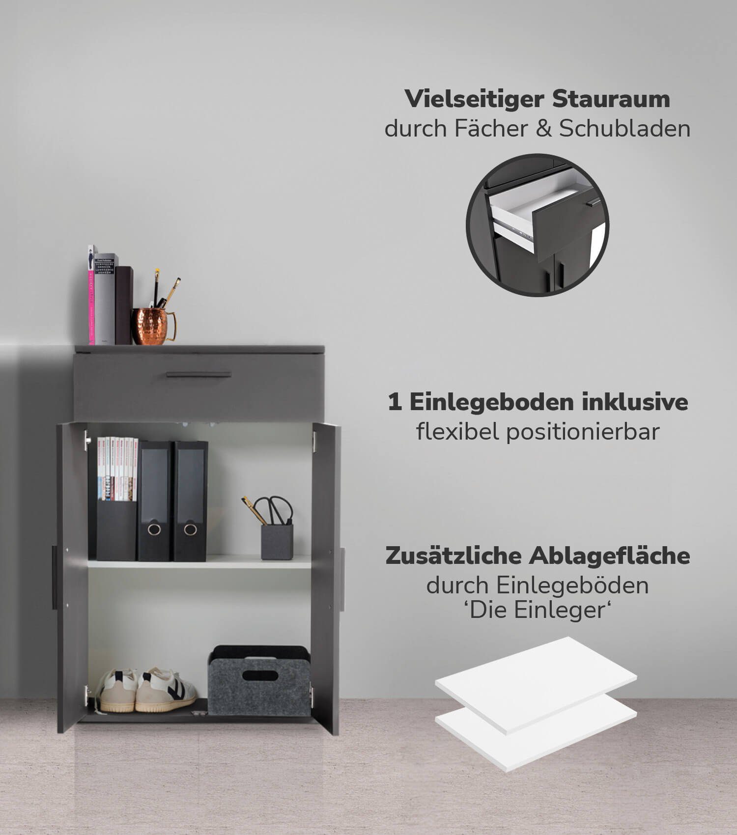 mokebo Mehrzweckschrank Der Praktische (60x90 cm, günstig online kaufen