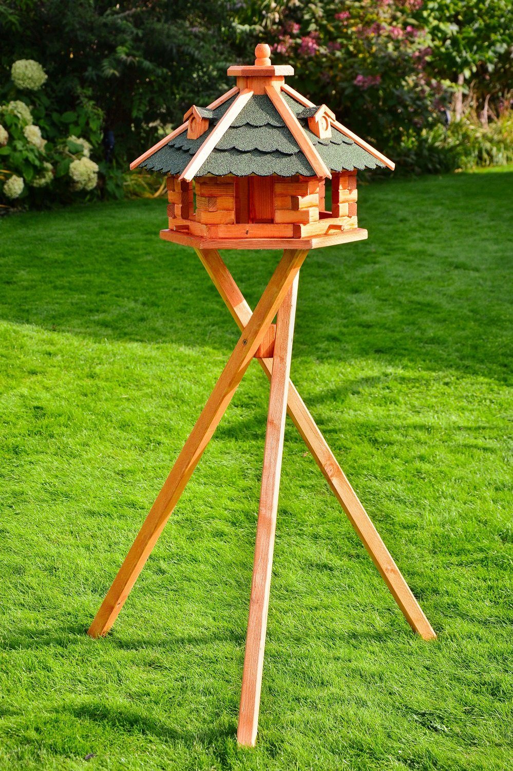 Vogelhaus Vogelhäuschen • Holz & buntes Dach • 46 x 32 cm