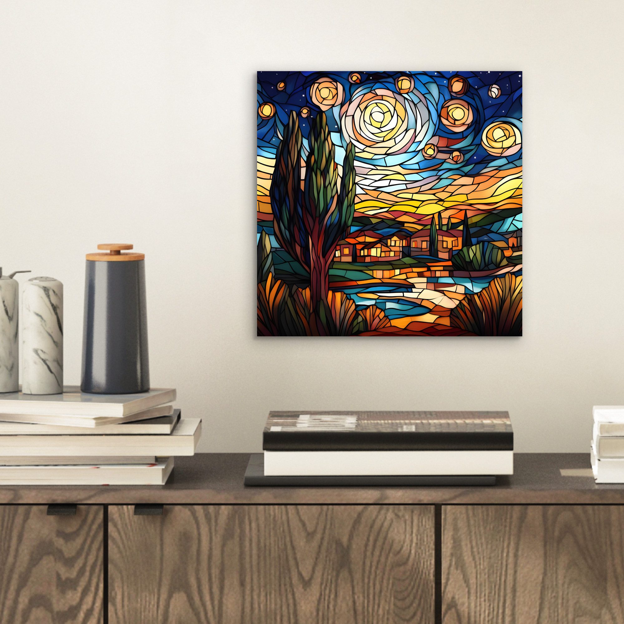 MuchoWow Metallbild Himmel - Sterne - günstig online kaufen