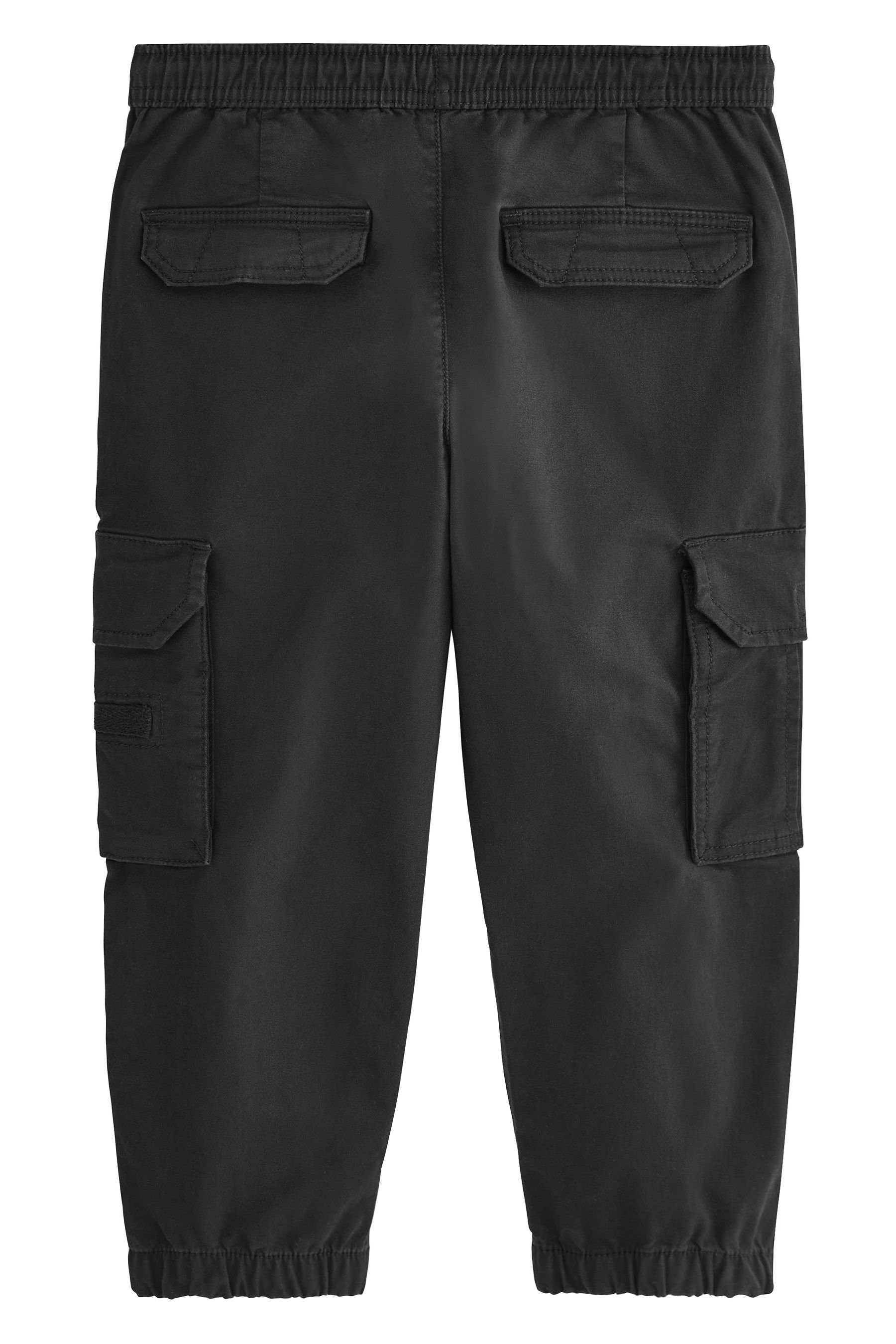 Black Kordelzug-Bund Cargohose (1-tlg) mit Next Cargohose