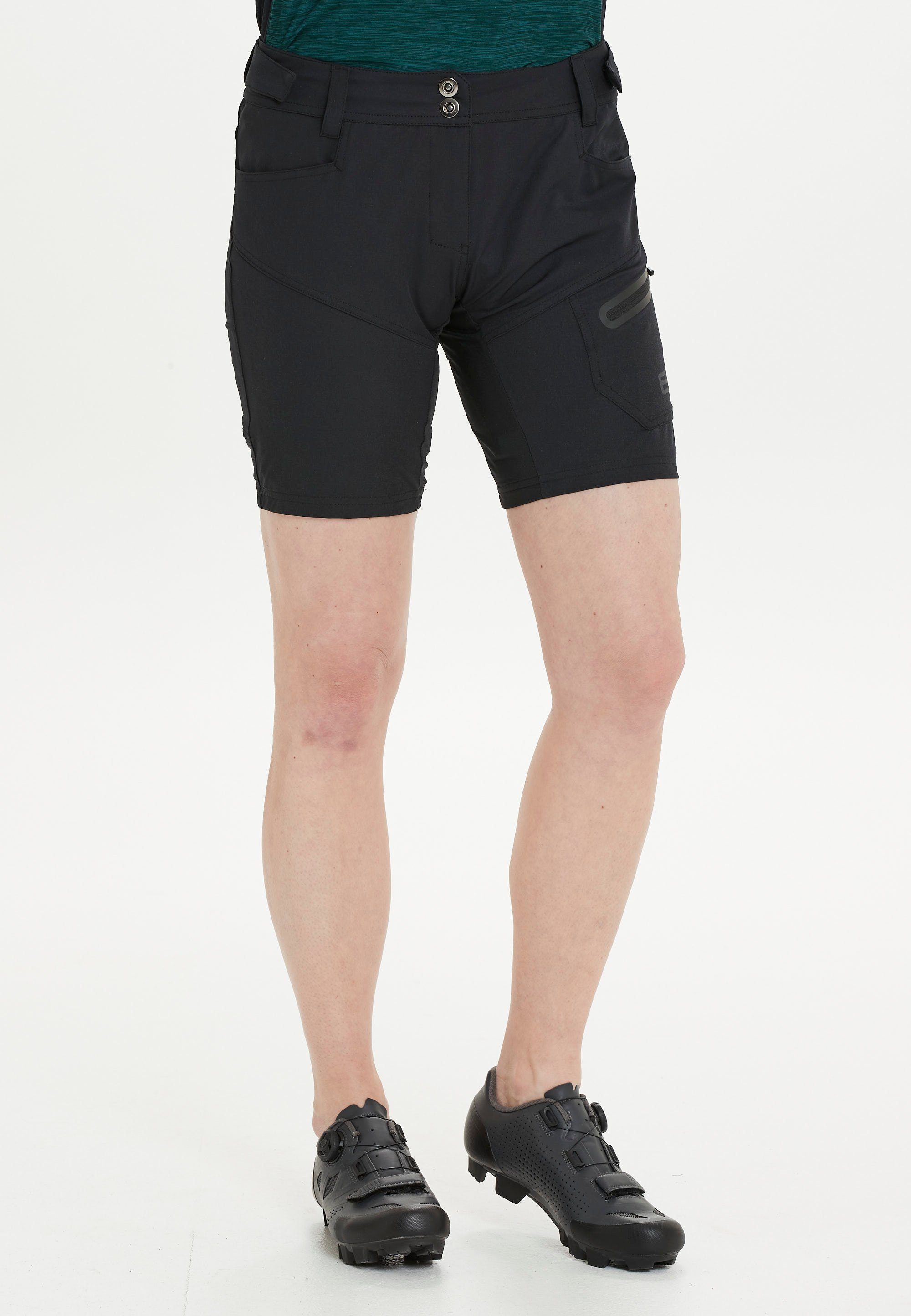 ENDURANCE Radhose Jamilla W 2 in 1 Shorts mit herausnehmbarer Innen-Tights schwarz