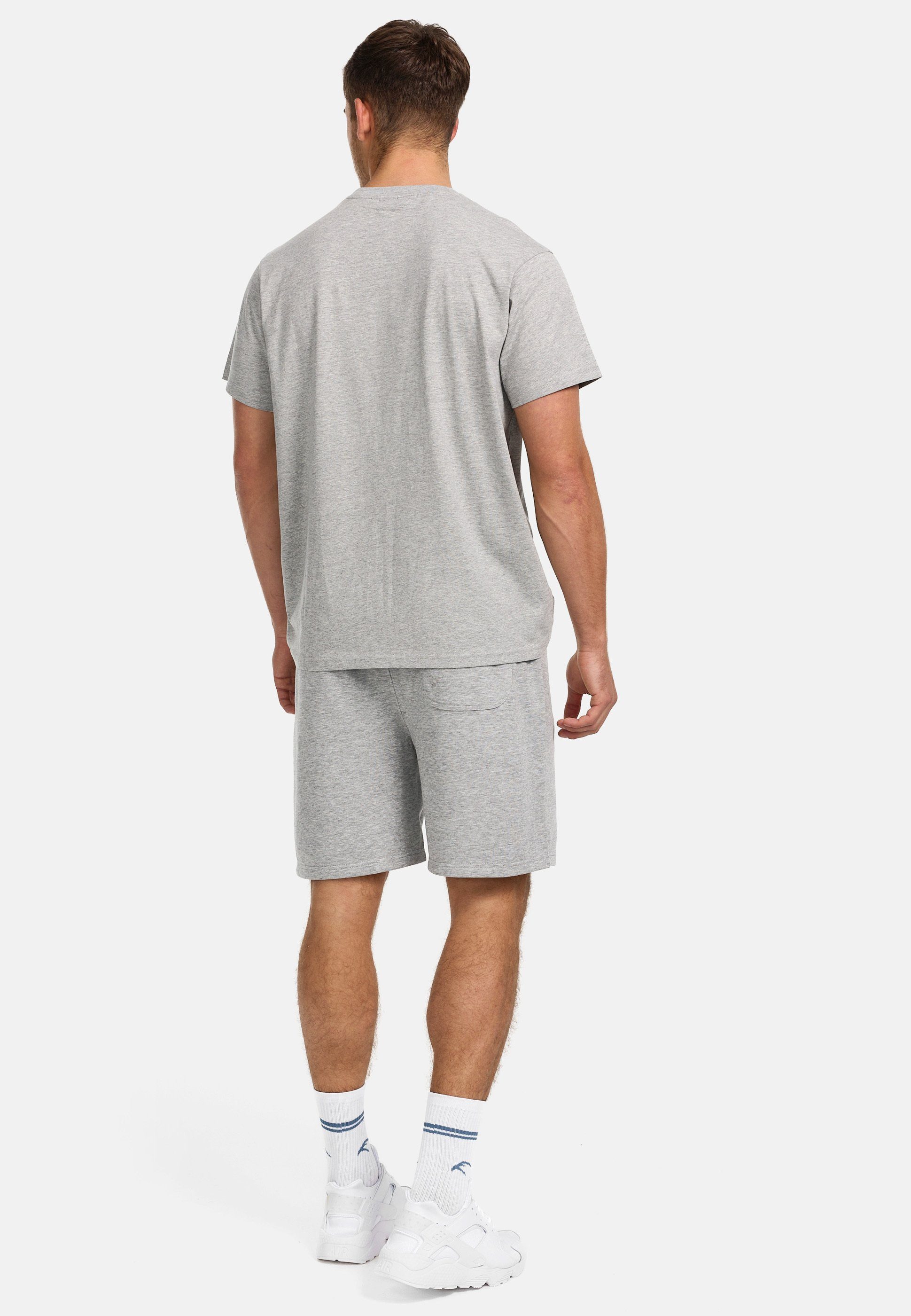 Indicode Freizeitanzug Herren Comfy Shirt Herrenshorts Set (2-tlg), mit praktischen Seitentaschen an der Shorts