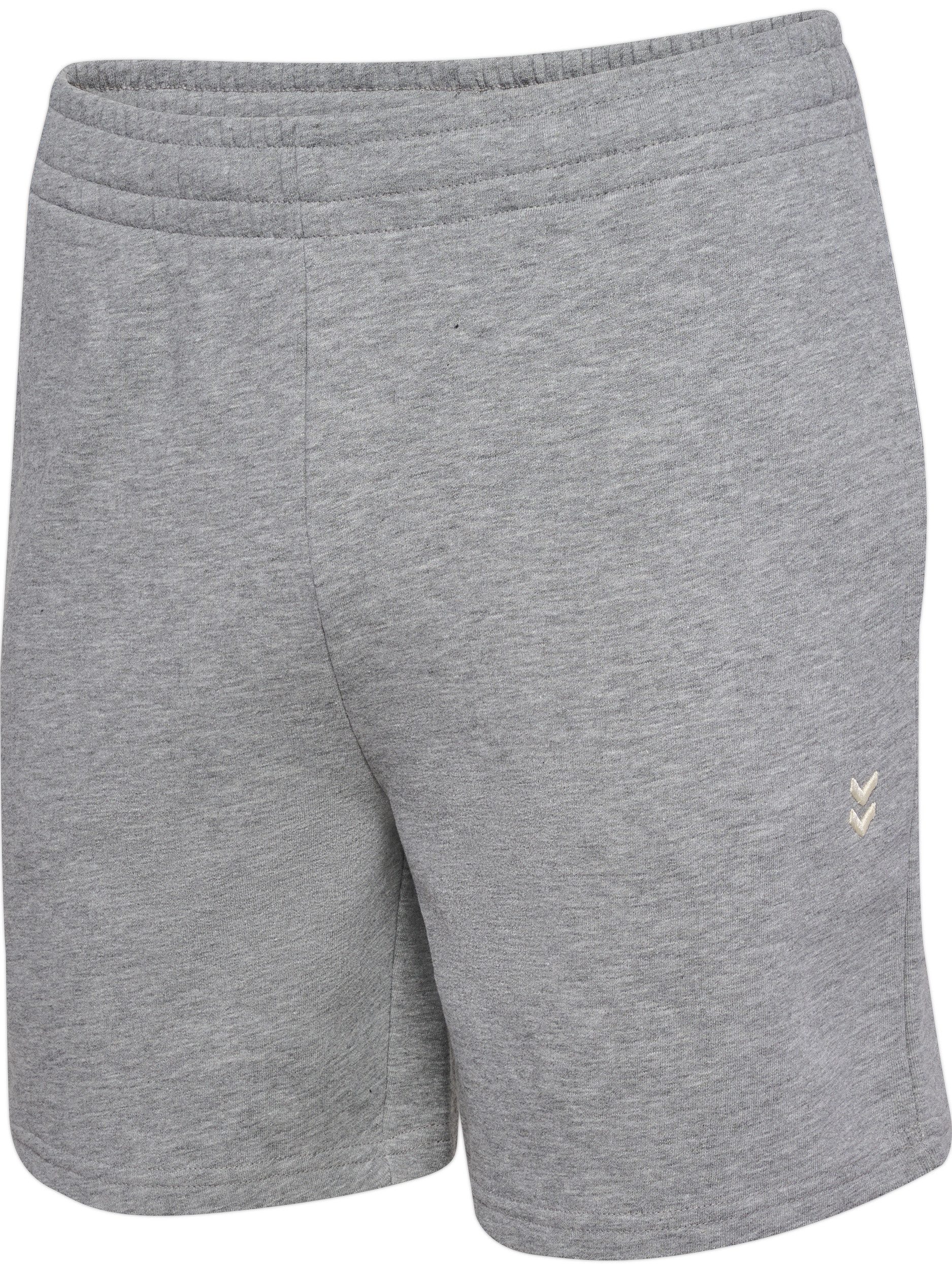 hummel Shorts HMLPULSE SWEAT SHORTS mit gesticktem Chevron-Logo, aus Baumwolle, Polyester und Viskose