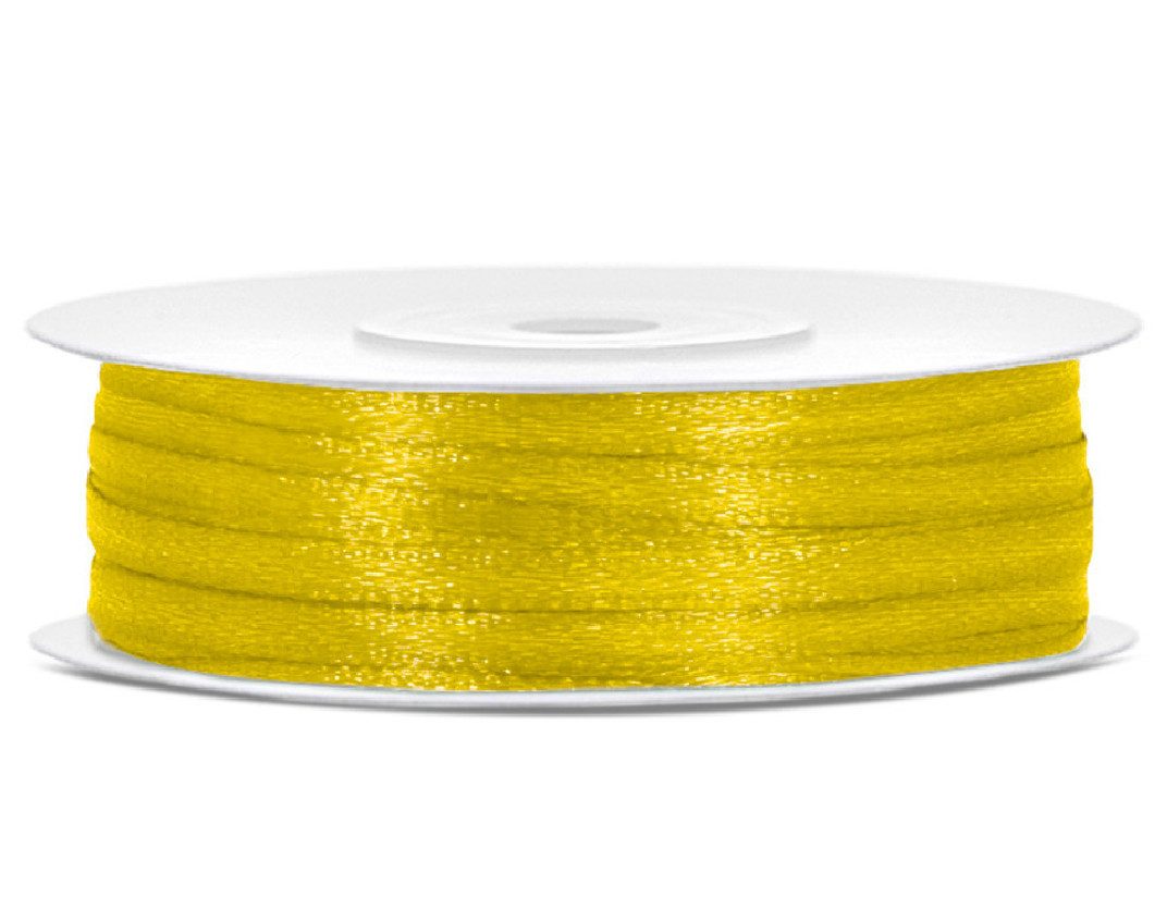partydeco Satinband 50m x 3mm Rolle Satinband Geschenkband Schleifenband Satin Band, Dekoband