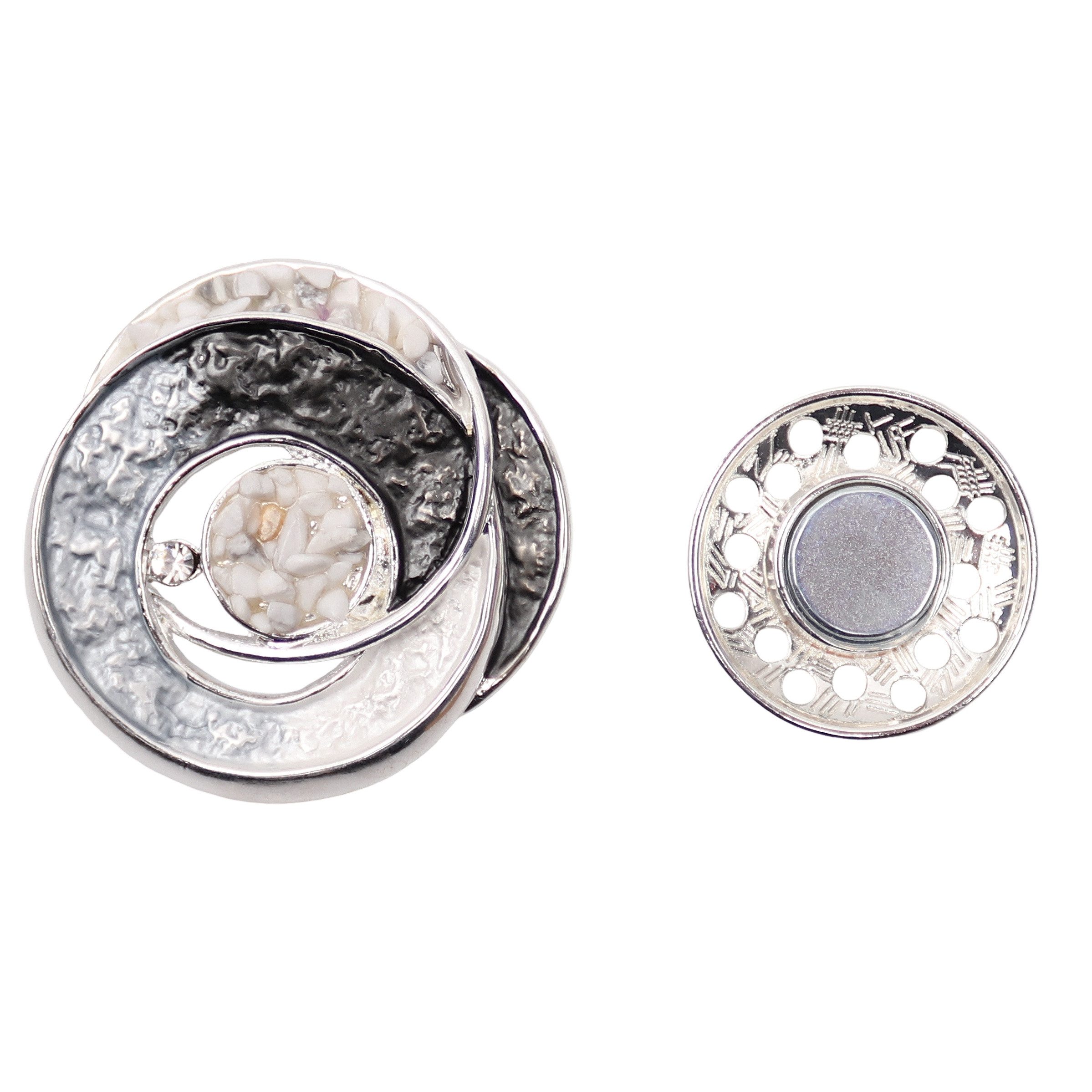 MIRROSI Brosche Magnetbrosche für Damen elegant, wunderschönes Design