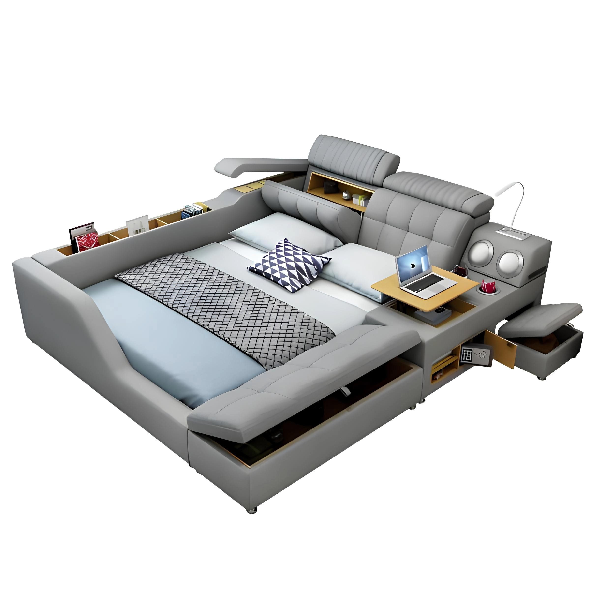 Xlmoebel Bett Multifunktions-Schlafsofa für das Schlafzimmer mit (Bett), Hergestellt in Europa