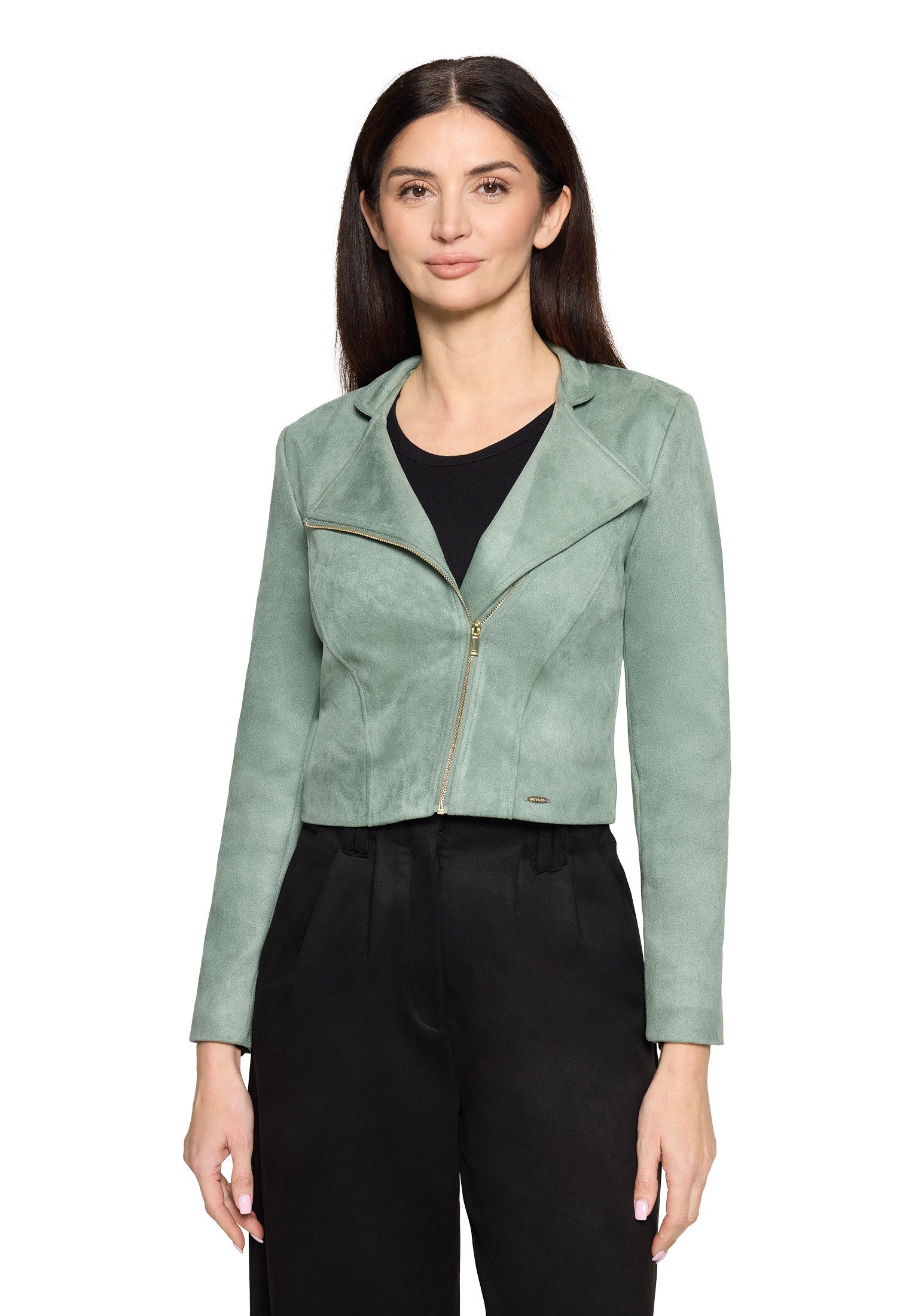 Betty&Co Jackenblazer Damen mit Stehkragen Material