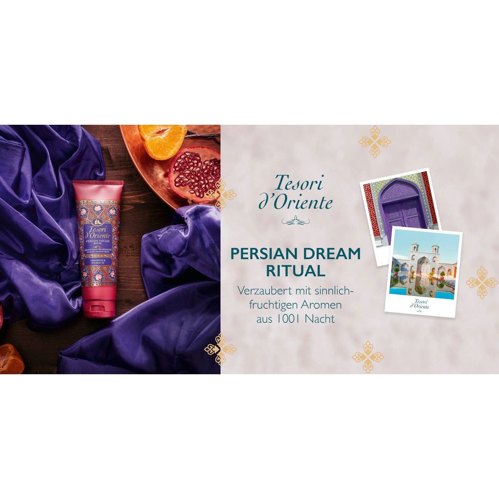 Tesori d´Oriente Duschcreme Persian Dream 250 ml, Duschgel 6x 6-tlg