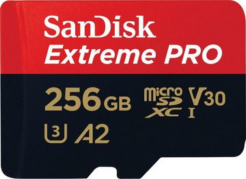 Sandisk Extreme PRO microSDXC™-UHS-I-KARTE Speicherkarte (256 GB, Video Speed Class 30 (V30)/UHS Speed Class 3 (U3), 200 MB/s Lesegeschwindigkeit)