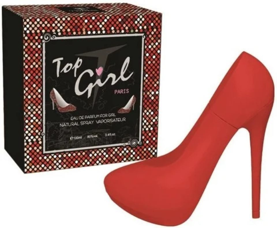 Tiverton Eau de Toilette Damen Parfum » roter Stiletto » 100 ml blumig/fruchtiges Parfüm, 1-tlg., » Top Girl Paris » Flakon als Absatzschuh