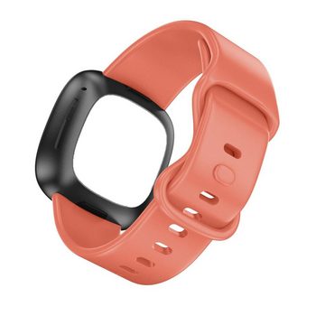 CoolGadget Smartwatch-Armband Fitnessarmband aus TPU / Silikon, für Fitbit Versa 3 / 4 Sport Uhrenarmband Fitness Band Unisex Größe L