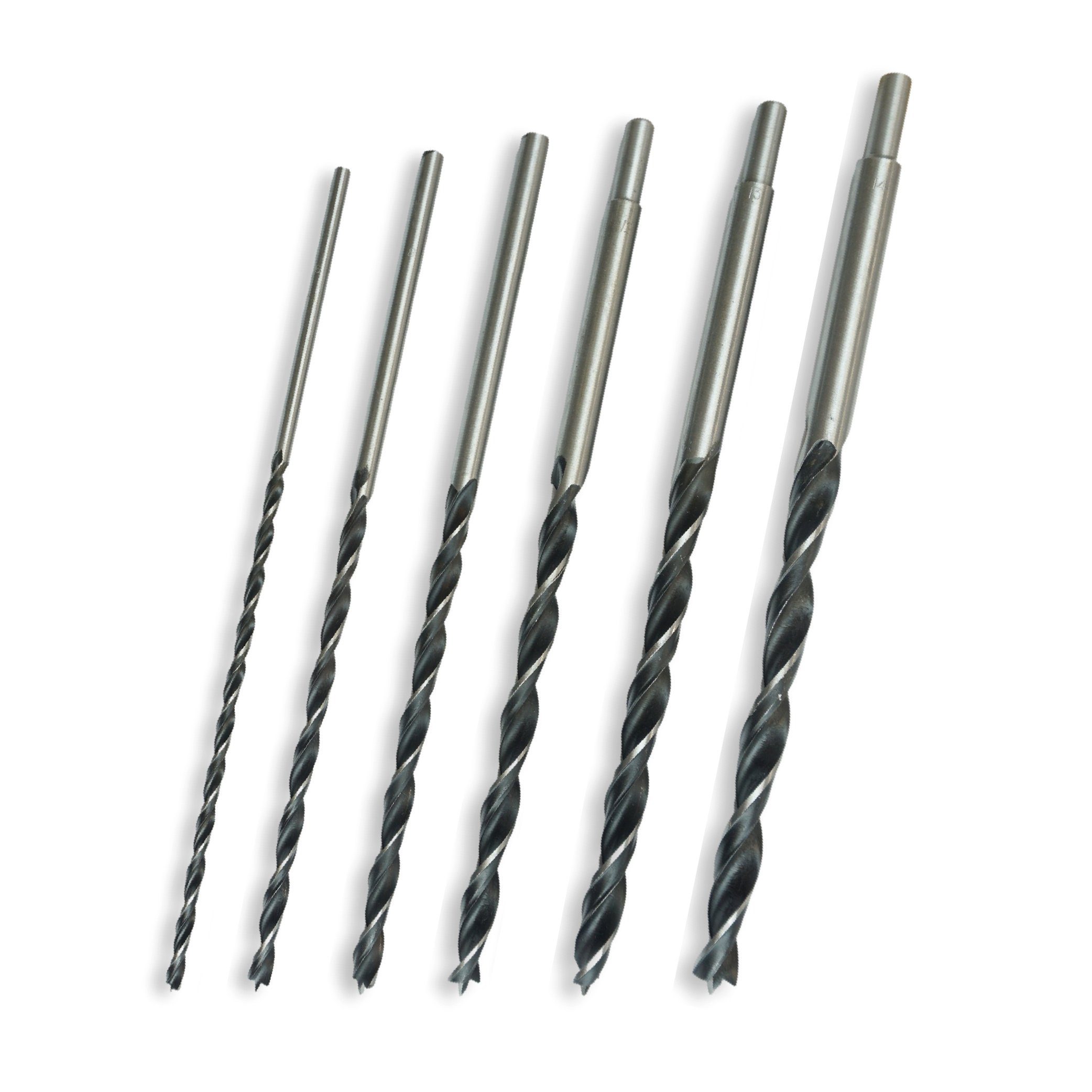 Holzbohrer Holzbohrer Set 30cm lang Ø 6-8-10-12-13-14 mm x 30 cm (6-teilig)