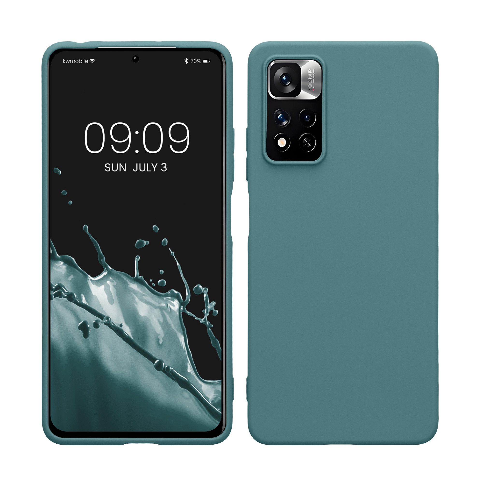 kwmobile Handyhülle Hülle für Xiaomi Redmi Note 11 Pro / (5G), Hülle Silikon - Soft Handyhülle - Handy Case Cover