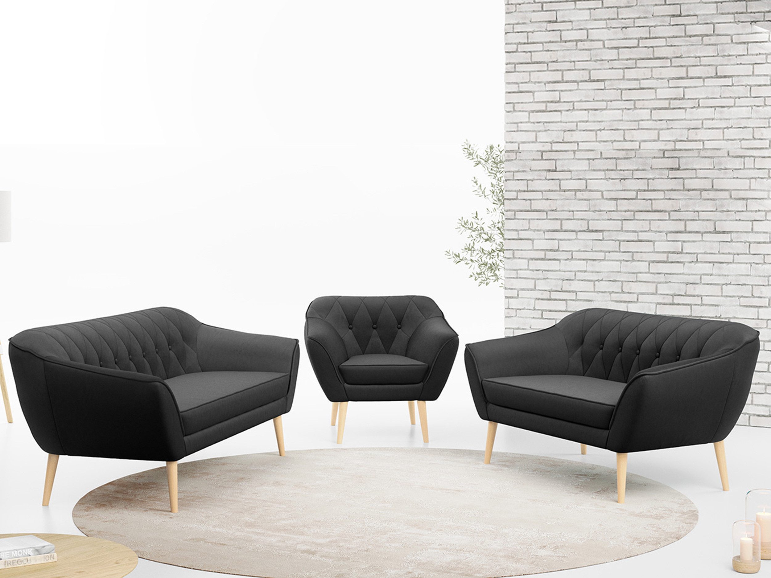 MKS MÖBEL Sofa PIRS 3 2 günstig online kaufen