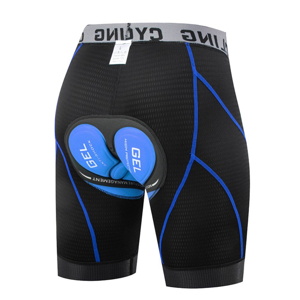 Blusmart Radlerhose Herren-Radunterwäsche-Shorts, 5D-gepolstert (Liner-Shorts mit rutschfesten Beingriffen, Stoßfest, atmungsaktiv, Schnelltrocknend, elastisch) Für Sport, Reiten, Fahrrad, Fahrrad, MTB