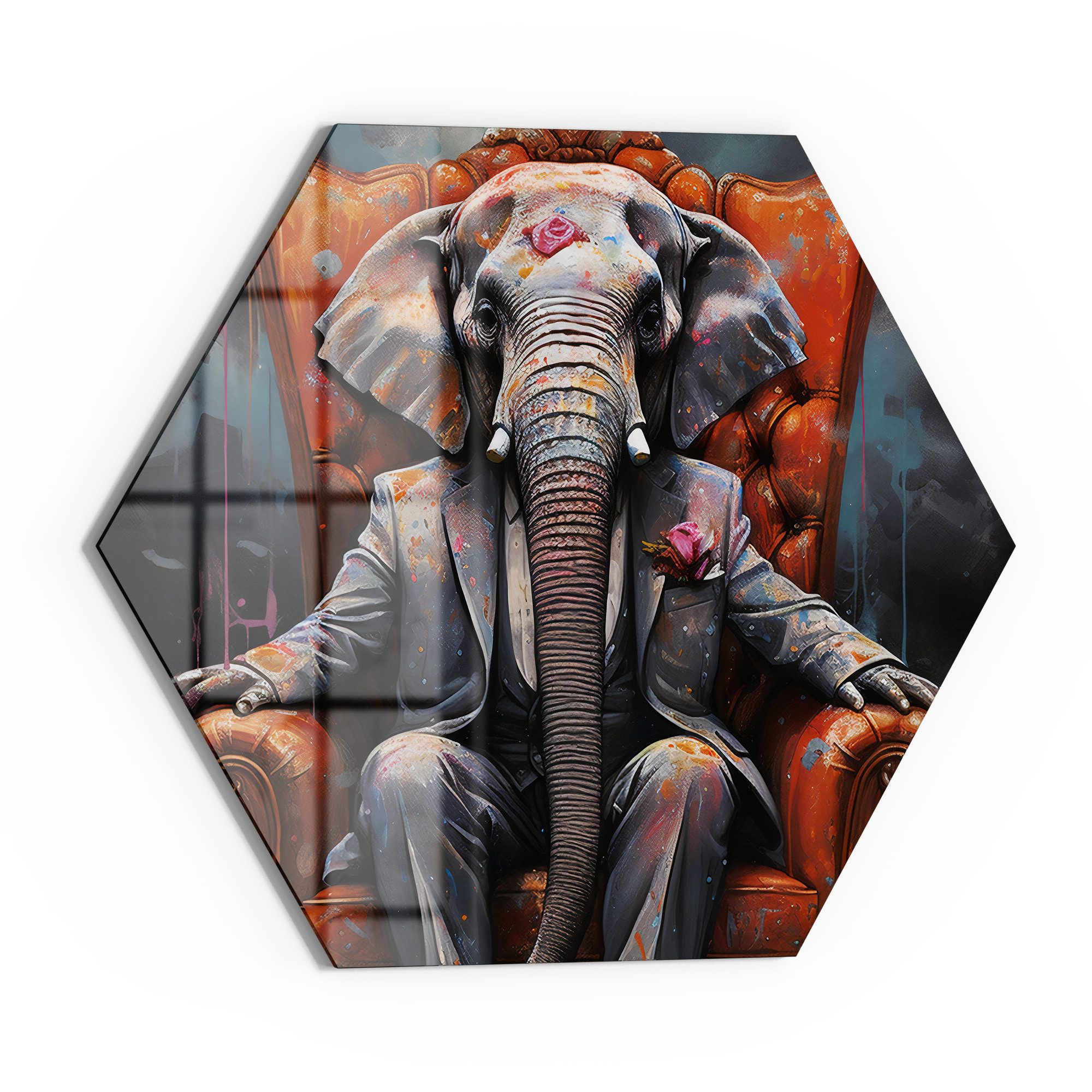 DEQOART Magnettafel 'Aristokrat der Wildnis', Whiteboard Pinnwand beschreibbar