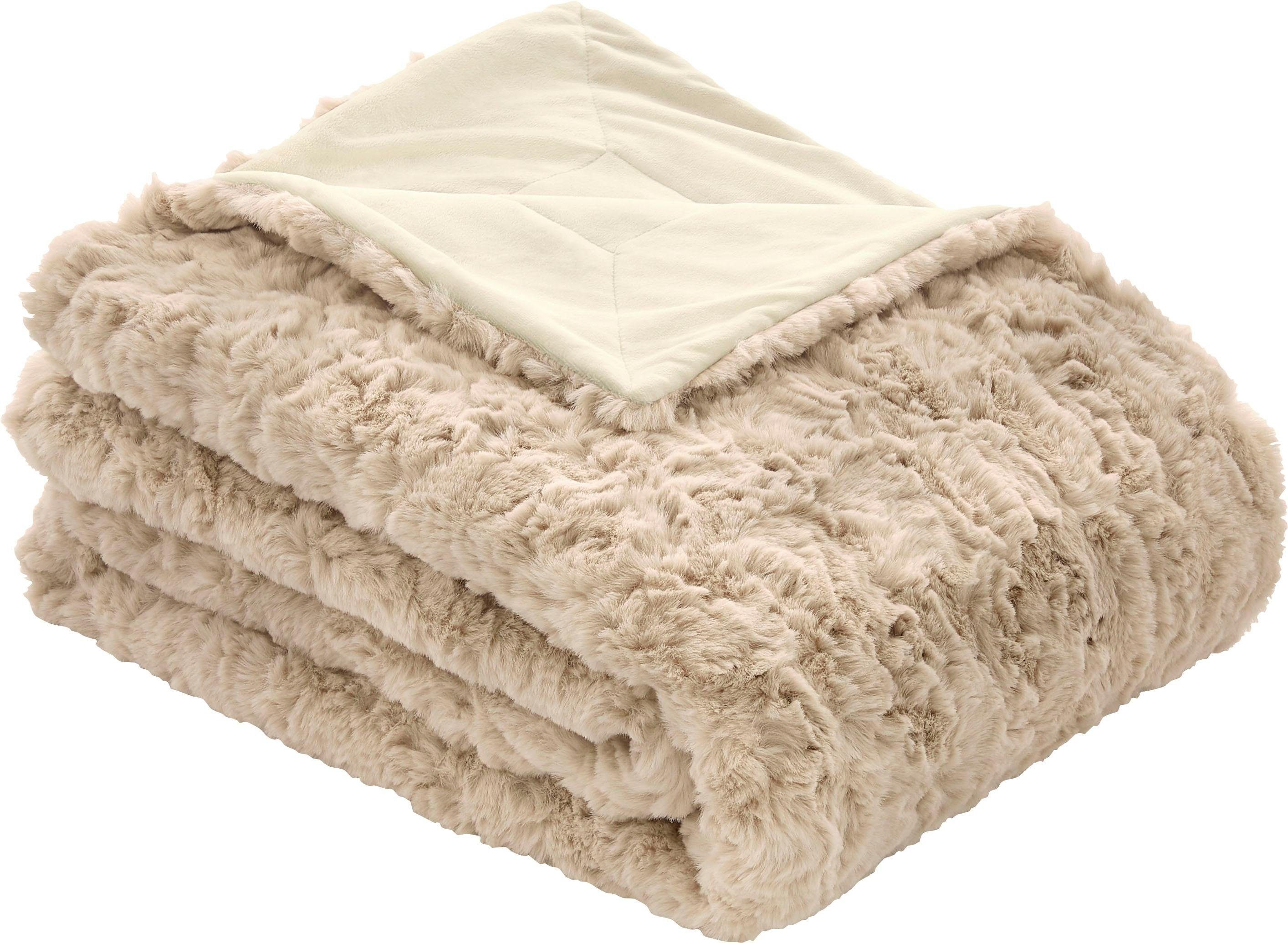 Wohndecke Alkmaar, bugatti, hochwertige schwere Qualität, Kuscheldecke günstig online kaufen