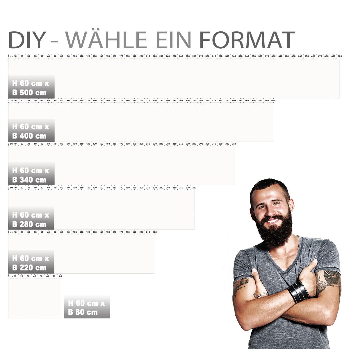 Stickerprofis Küchenrückwand PURE WHITE (Seidenglanz-Finish), (Premium), 1,5mm, selbstklebend, hält auf besonders vielen Öberflächen