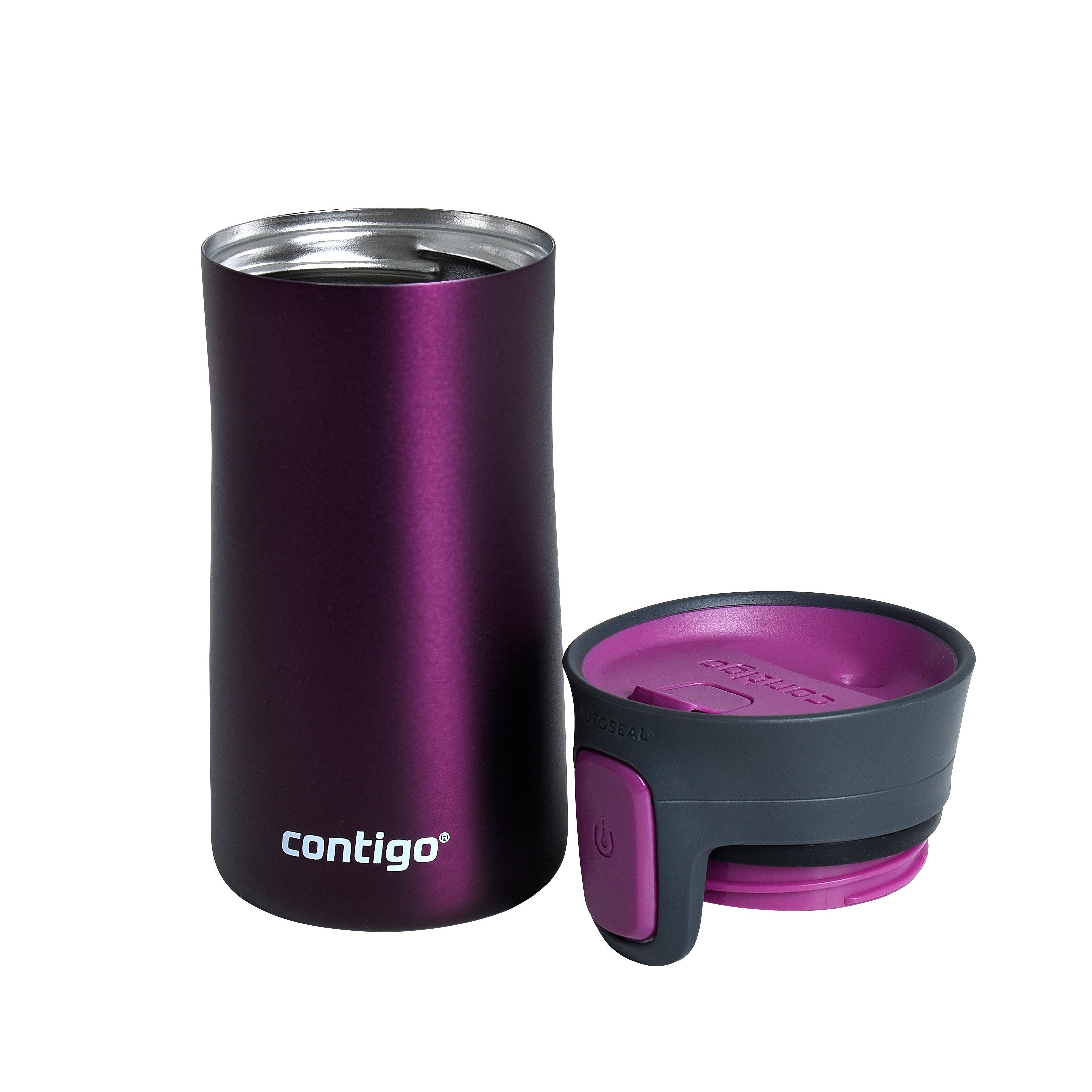 ESTEXO Thermobecher Contigo Pinnacle Kaffeebecher 300 ml Isolierbecher Becher Lila