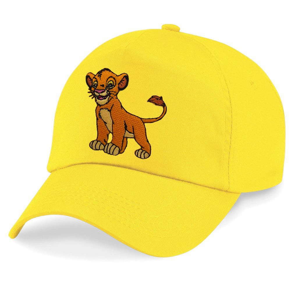 Blondie & Brownie Baseball Cap Kinder Simba Stick Patch Lion König der Löwen Nala One Size Gelb | Baseball Caps