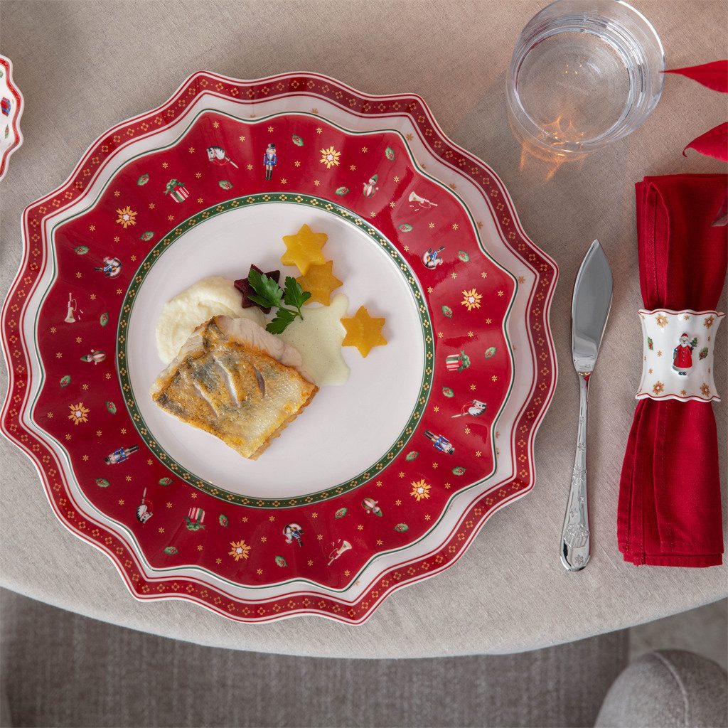 Villeroy & Boch Serviettenring Toy's Delight Serviettenringe, 4-tlg. 54,5x5x5cm, Porzellan, (Set, 4-tlg), Premium Porcelain, 4 Stck