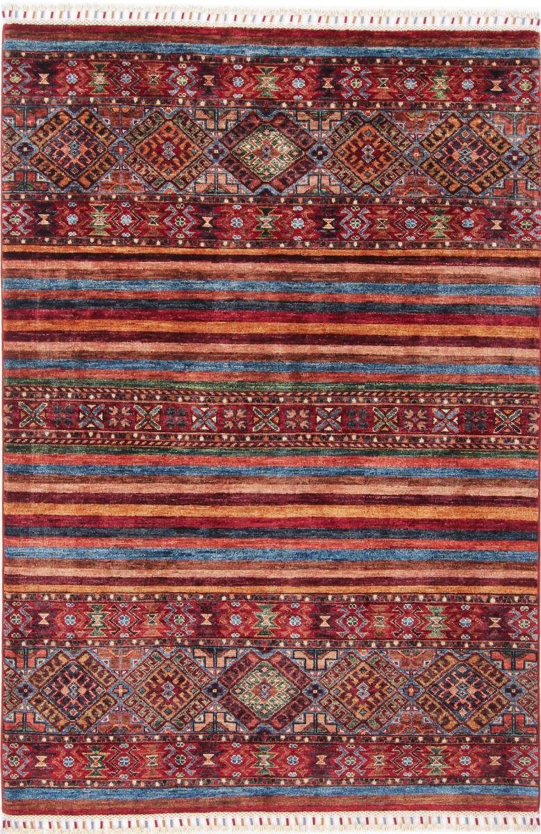 Orientteppich Arijana Shaal 128x189 Handgeknüpfter Orientteppich, Nain Trading, rechteckig, Höhe: 5 mm | Kurzflor-Teppiche