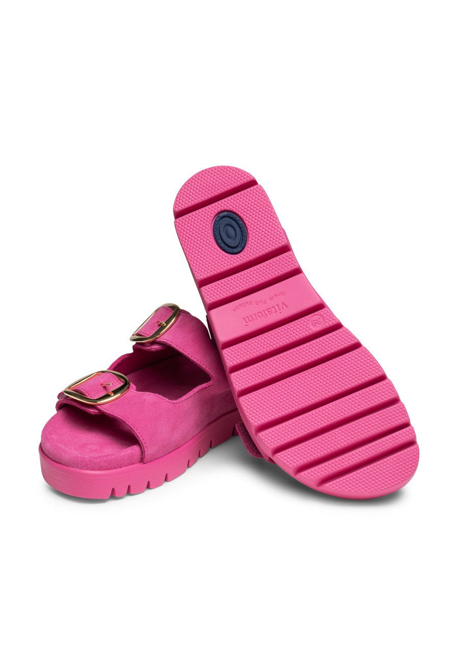 vitaform Damen Pantoletten Veloursleder Pantolette