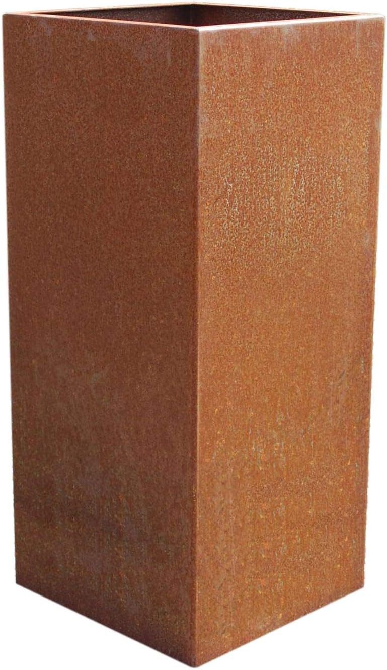 VIVANNO Pflanzkübel Cortenstahl BLOCK Säule - Rostbraun Patina (1 St), 40x40x100 cm. € 266,90
