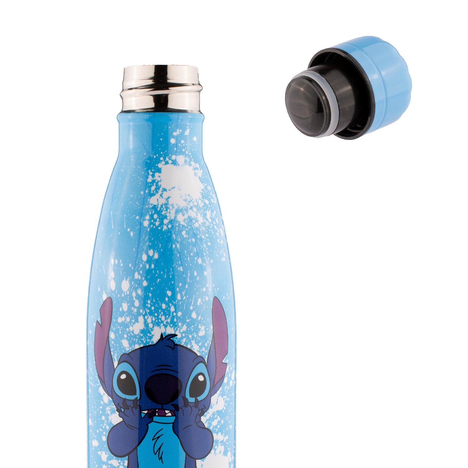 Stitch Plüschfigur Stitch Water Bottle Himmelblau, Trinkflasche 500ml