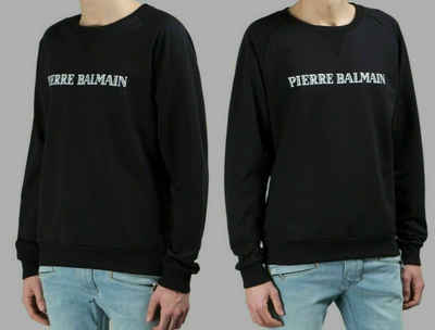 Balmain Sweatshirt Pierre Balmain Iconic Logo Sweatshirt Jumper Sweater Pullover schwarz