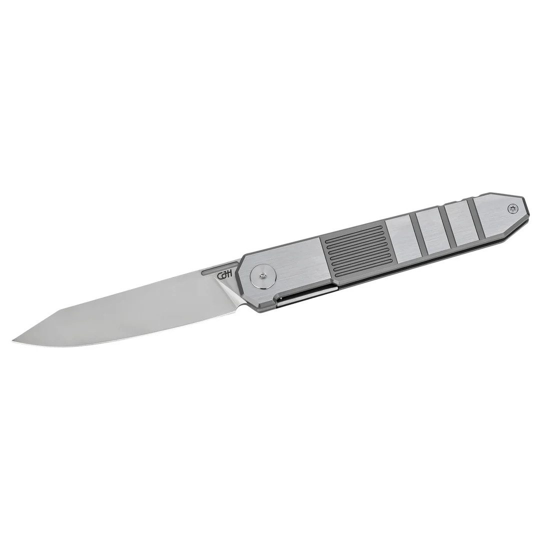Herbertz Taschenmesser Herbertz Taschenmesser aus D2 Stahl, vollmetall, silber, (1 St), Ausgeliefert in Geschenkschatulle, Rostfreier Stahl