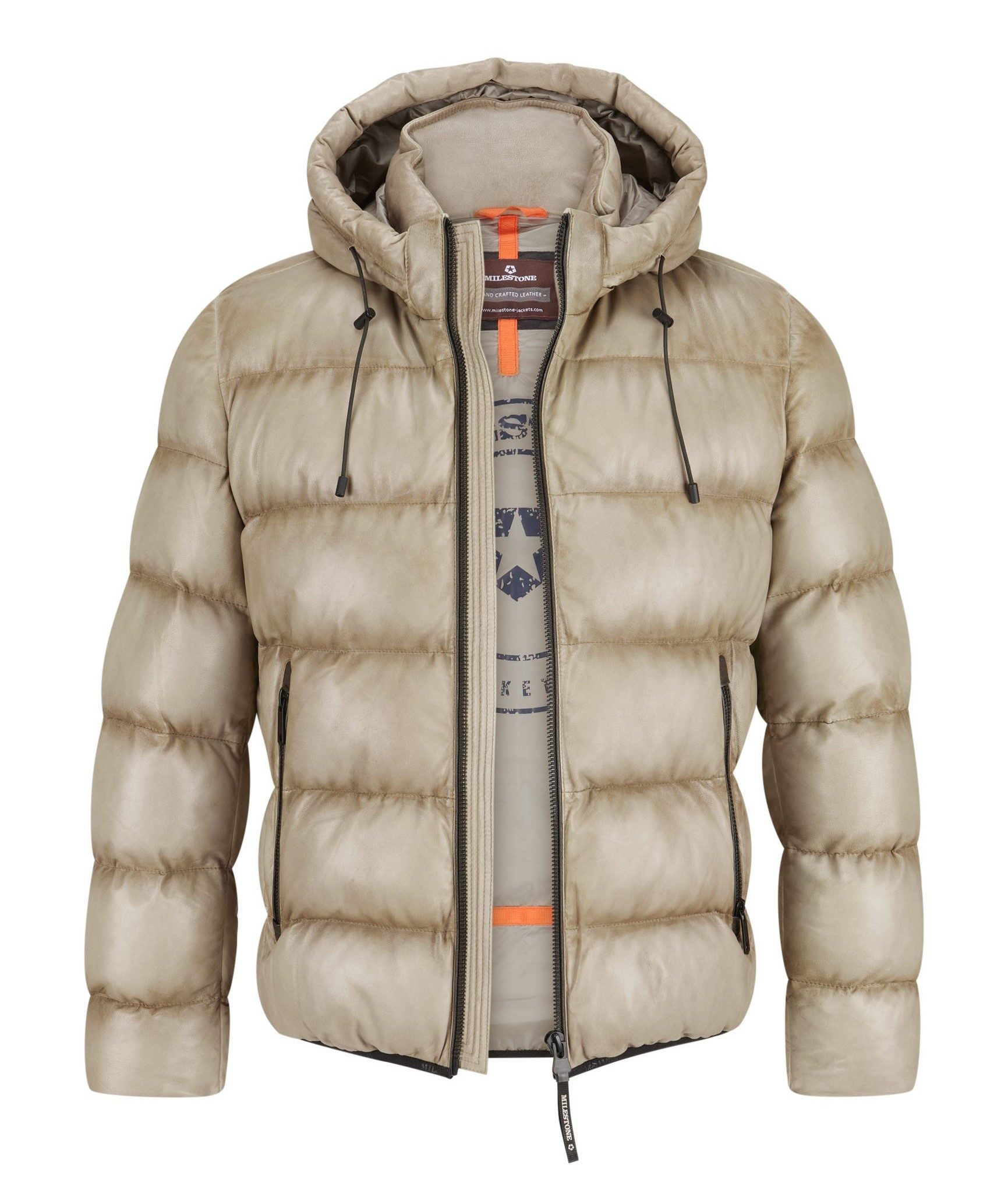 Milestone Lederjacke MSSalomon leichte, Wetterbeständige Lederjacke mit abn günstig online kaufen